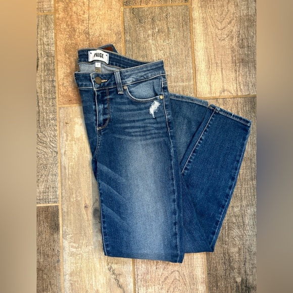 PAIGE Verdugo Ankle Jeans in 27- Light Distressing- See Pics - Picture 3 of 8